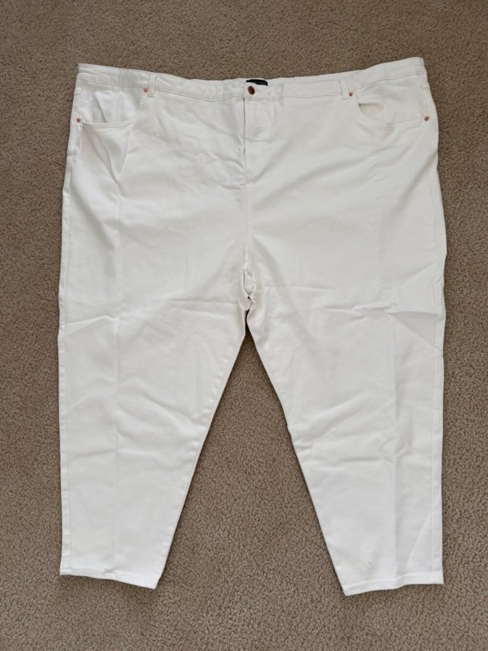 Universal Standard Seine High Rise Skinny Jeans White Size 36 NWOT